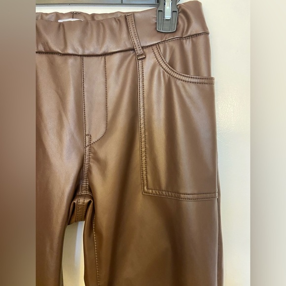 Bevy Flog Christine Vegan Leather Pants Brown Size 27 - Picture 7 of 9